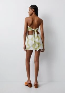 PULL & BEAR Printed Bandeau - Top - Light Green -Pull & Bear 7605dcb44c5a4b54a91cdf853a38c13d