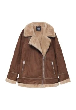 PULL & BEAR Double-Faced LongGiacca Da Mezza StagioneBrown Donna Giacche E Blazer PUC21U0GG-O11 -Pull & Bear 765fa24e0415409184de41966d3df13a