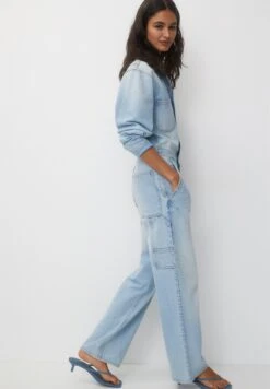 PULL & BEAR Vintage-Fit Long Tuta JumpsuitLight Blue Denim Donna Tute Jumpsuit PUC21T0AH-K11 12 PULL & BEAR Vintage-Fit Long Tuta JumpsuitLight Blue Denim Donna Tute Jumpsuit PUC21T0AH-K11 -Pull & Bear 769066216a3c45b89e74f9503f82094c