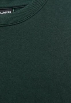 PULL & BEAR Basic Coloured Round Neck - Felpa - Dark Green -Pull & Bear 7762ba8c9deb461691a9f8792b30773a