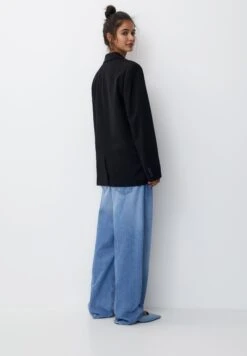 PULL & BEAR Basic Double-Breasted ButtonedBlazerBlack Donna Giacche E Blazer PUC21G0IH-Q11 -Pull & Bear 776ffa303b6c4a658ca292dea5e0c69a