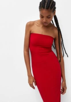 PULL & BEAR Long Strapless - Abito Da Sera - Red -Pull & Bear 7926623705d049949f37bd0a11bb7a2c