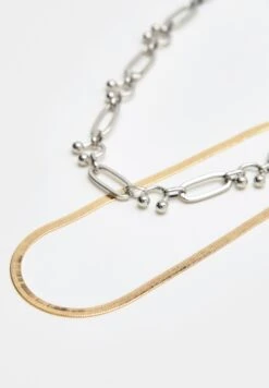 PULL & BEAR Pack Of 2 Beaded CollanaSilver Coloured Donna Gioielli PUC51L0HE-D11 -Pull & Bear 793b279368d040cab4a78e30a0e7e344