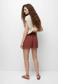PULL & BEAR Basic Bermuda - Shorts - Copper -Pull & Bear 7a0b18577ef84bba9ae846e63ade3d0c