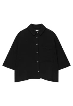 PULL & BEAR Cropped Short SleeveCamiciaBlack Donna Camicie E Bluse PUC21E103-Q11 -Pull & Bear 7a64b6247ec442fbbb850937576f0469