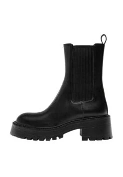 PULL & BEAR CHUNKY CHELSEA - Stivaletti Con Plateau - Black