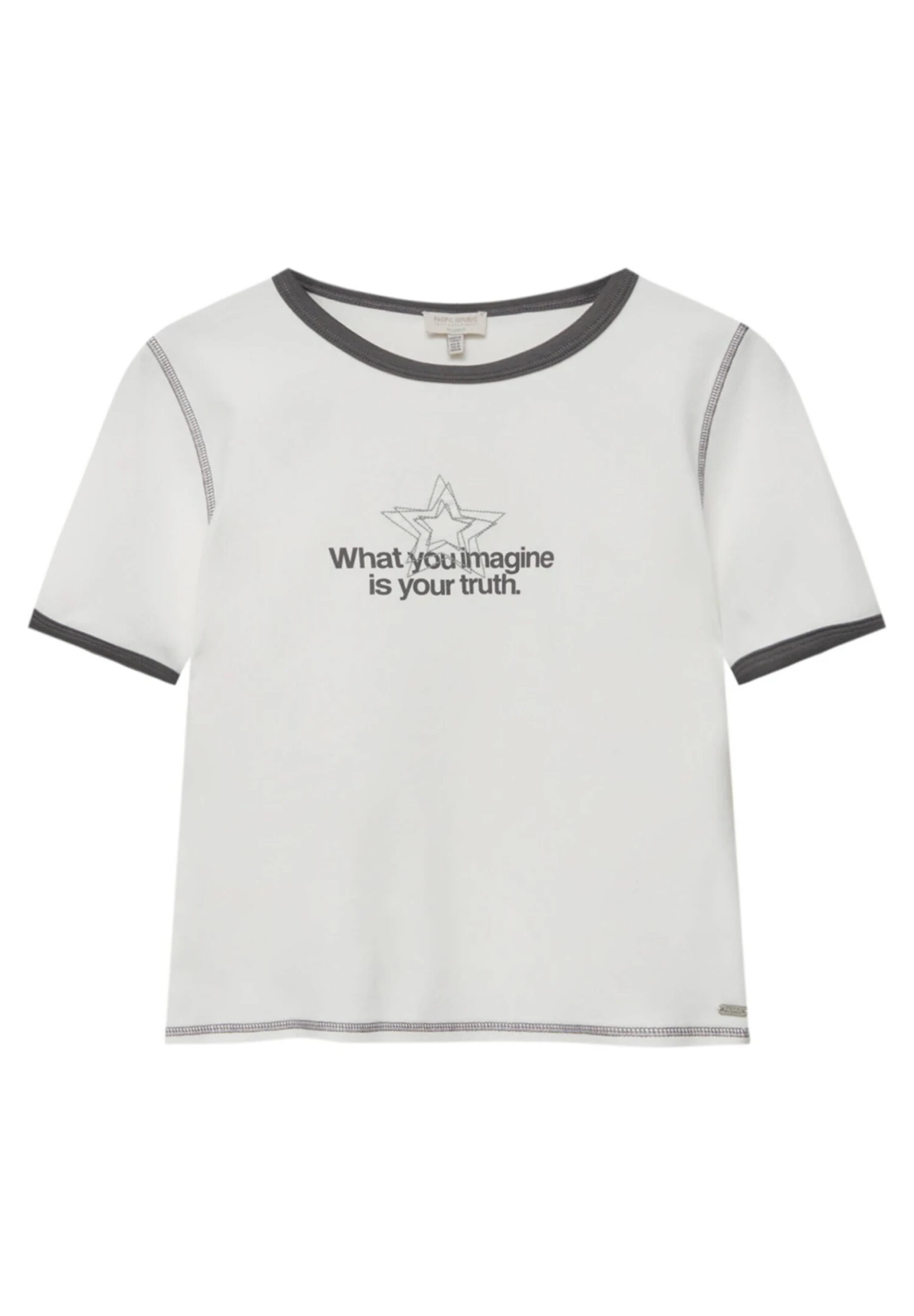 PULL & BEAR Embroidered Star T-Shirt Con StampaWhite Donna T-shirt E Top PUC21D2ET-A11 7 PULL & BEAR Embroidered Star T-Shirt Con StampaWhite Donna T-shirt E Top PUC21D2ET-A11 - immagine 5