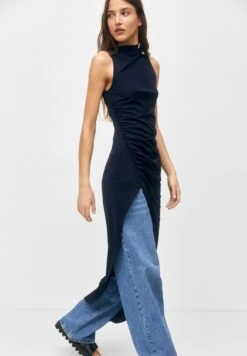 PULL & BEAR With Gathered HemVestito EstivoDark Blue Donna Vestiti PUC21C112-K11 -Pull & Bear 7f061afff1714af1a0892a21152b1261