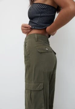 PULL & BEAR BasicPantaloni CargoKhaki Donna Pantaloni PUC21A0UZ-N11 -Pull & Bear 807ee5303d5b4c959c5095aca31705f9