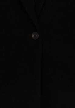 PULL & BEAR Felt Texture With Button - Cappotto Corto - Mottled Black -Pull & Bear 81745dda823f4326bf2a03ed3dd926ac