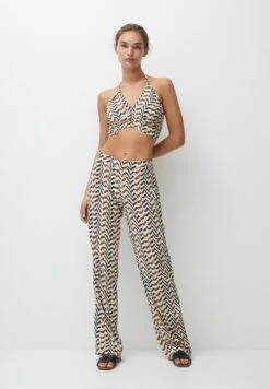 PULL & BEAR Printed CropTopSand Donna T-shirt E Top PUC21E11V-B11 -Pull & Bear 81d69a93d8e04df6bef5e1da7a50eab5