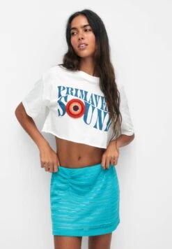 PULL & BEAR Short Shiny - Gonna A Campana - Turquoise