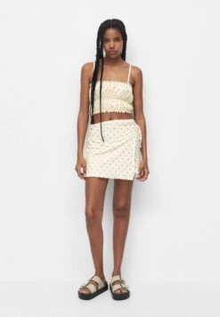 PULL & BEAR Mini Flowers LacingGonna A CampanaBeige Donna Gonne PUC21B0JA-B11 -Pull & Bear 8280c9e435bb4f52859671642c1ec532