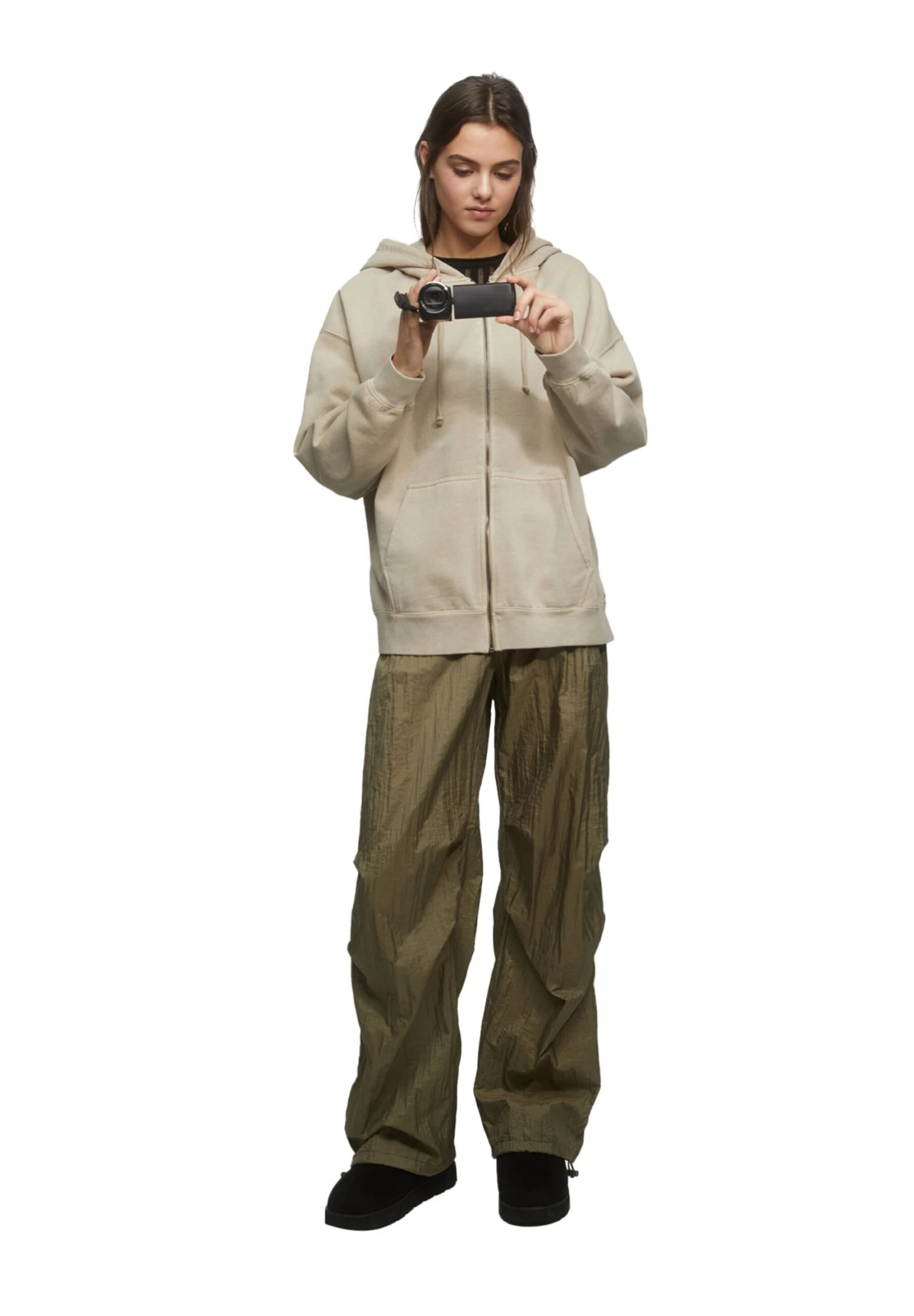 PULL & BEAR Basic Oversize Felpa Con ZipCamel Donna Felpe PUC21J0VY-B11 7 PULL & BEAR Basic Oversize Felpa Con ZipCamel Donna Felpe PUC21J0VY-B11 - immagine 5