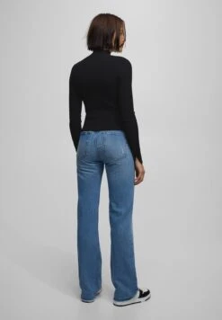 PULL & BEAR Basic Mock NeckWith SlitsMaglietta A Manica LungaBlack Donna T-shirt E Top PUC21I0L1-Q11 -Pull & Bear 83b580db7f604399af5e79768c0022a2