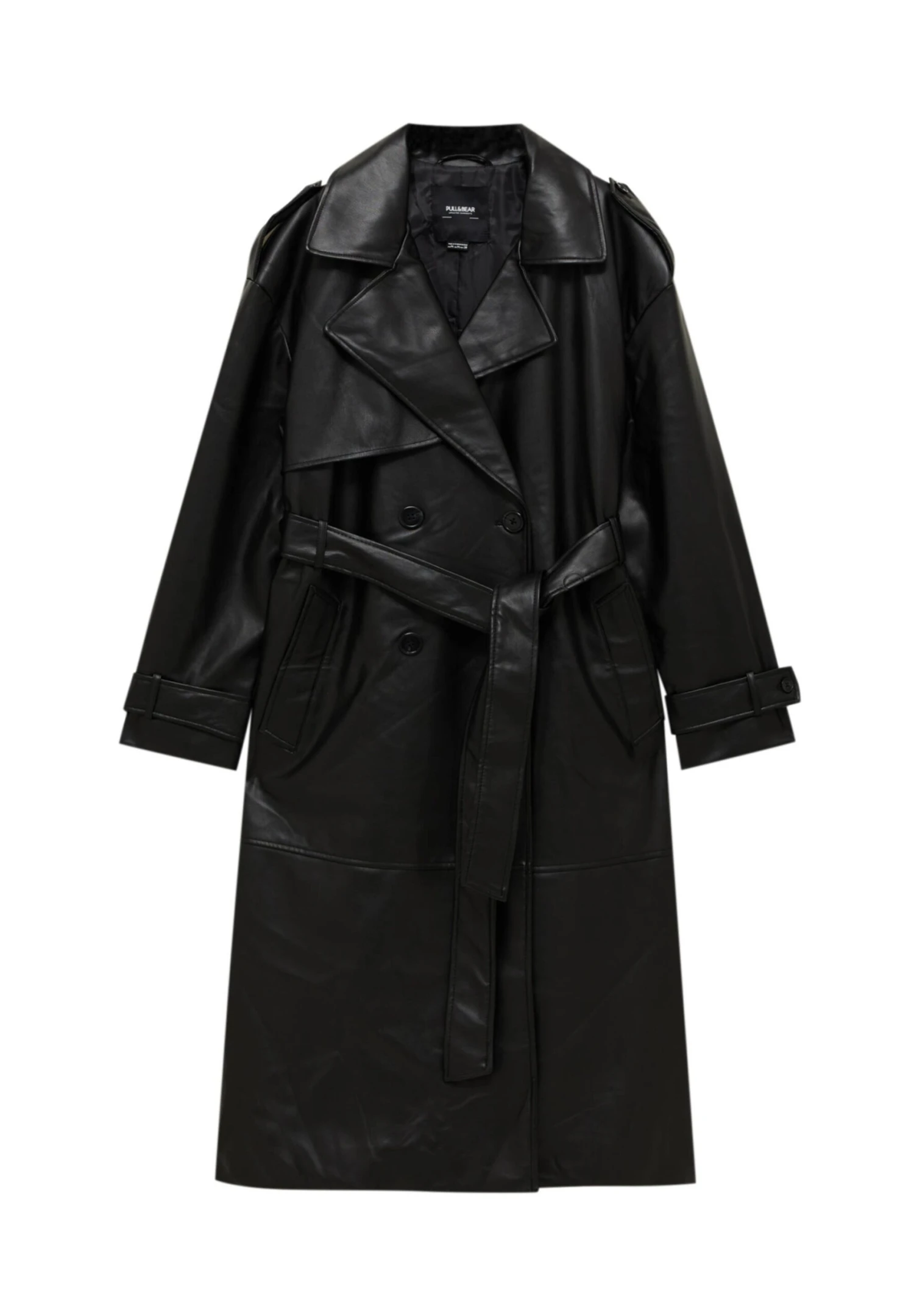 PULL & BEAR TrenchMottled Black Donna Cappotti PUC21U0ED-Q11 9 PULL & BEAR TrenchMottled Black Donna Cappotti PUC21U0ED-Q11 - immagine 7