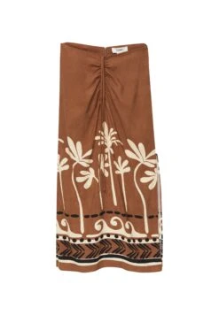 PULL & BEAR Printed MidiGonna A CampanaLight Brown Donna Gonne PUC21B0KD-O11 -Pull & Bear 84c11517ffd0450a8066292b86f95932