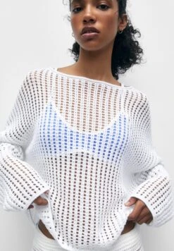 PULL & BEAR OpenMaglioneWhite Donna Maglieria PUC21I0OB-A11 -Pull & Bear 85de99380957469ba64138f8120c3b82