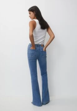 PULL & BEAR High-WaistJeans A ZampaBlue Denim Donna Jeans PUC21N0LO-K12 -Pull & Bear 86df4a96b0374d009616b3993bf78ed5
