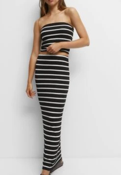 PULL & BEAR Long StripedGonna LungaBlack Donna Gonne PUC21B0K9-Q11 -Pull & Bear 876fd641e0ca4ecdaf225ca04736aa0a
