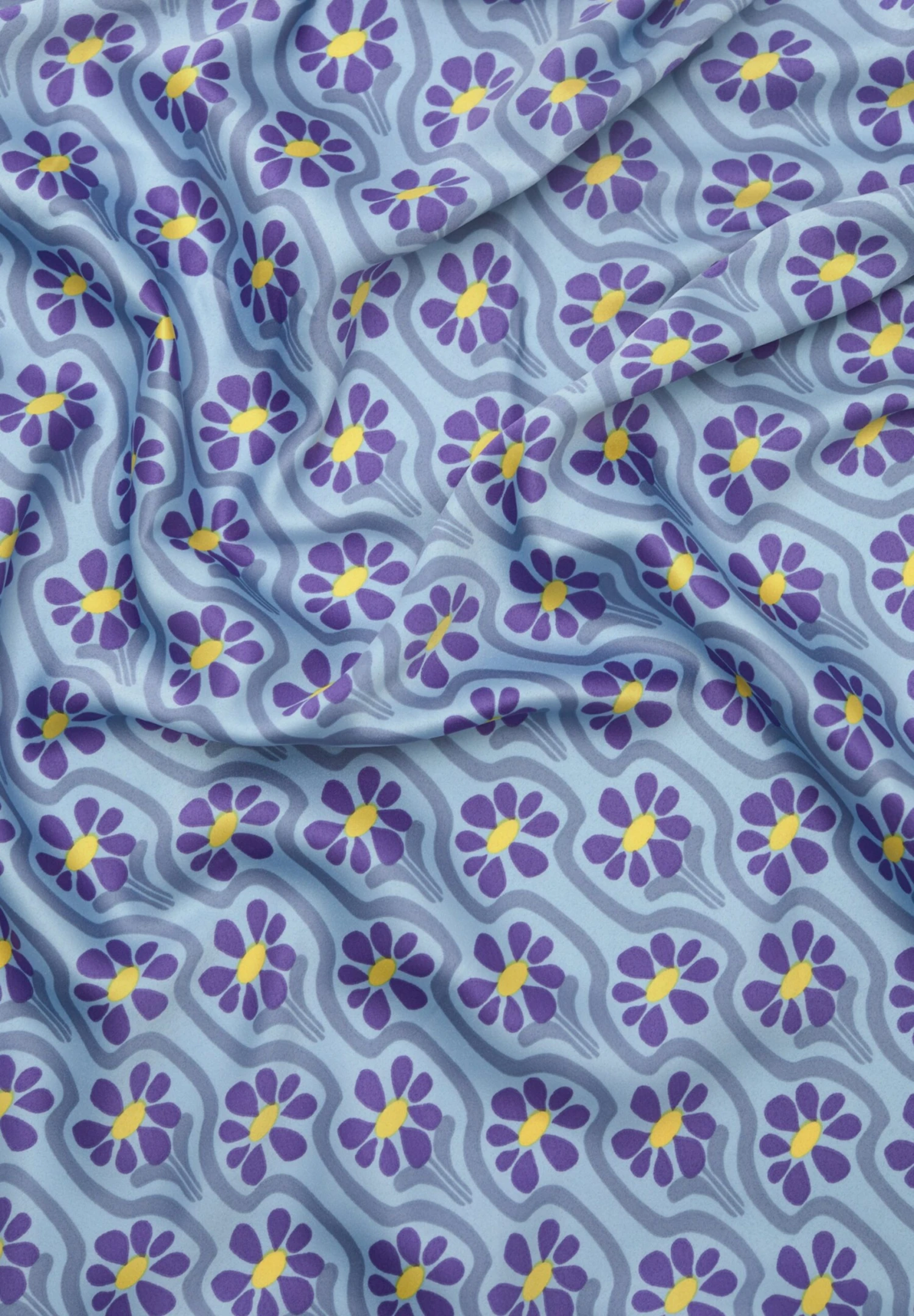 PULL & BEAR Floral - Foulard - Blue 4 PULL & BEAR Floral - Foulard - Blue - immagine 2