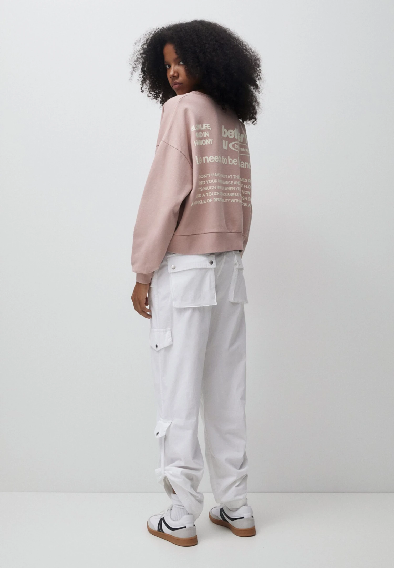 PULL & BEAR With Slogan FelpaPink Donna Felpe PUC21I0OQ-J11 5 PULL & BEAR With Slogan FelpaPink Donna Felpe PUC21I0OQ-J11 - immagine 3