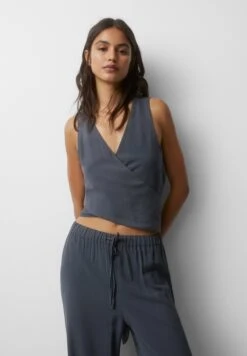 PULL & BEAR Rustic Multiway Surplice TopGrey Donna Camicie E Bluse PUC21E11H-C11