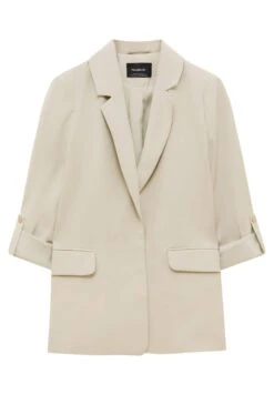 PULL & BEAR Basic Rolled-Up Sleeve BlazerBlazerMottled Beige Donna Giacche E Blazer PUC21G091-B11 -Pull & Bear 8d6fcf1946a1481591516837a7f3873c