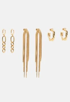 PULL & BEAR Pack Of 3 Pairs Of TonedOrecchiniGold Coloured Donna Gioielli PUC51L0EJ-F11 -Pull & Bear 8ea649ca25784b74a4326cea70cf492f