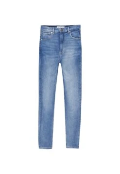 PULL & BEAR Super High Waisted - Jeans Skinny Fit - Blue Denim -Pull & Bear 9007fac415c14ad39e6a0405d2bf9e03