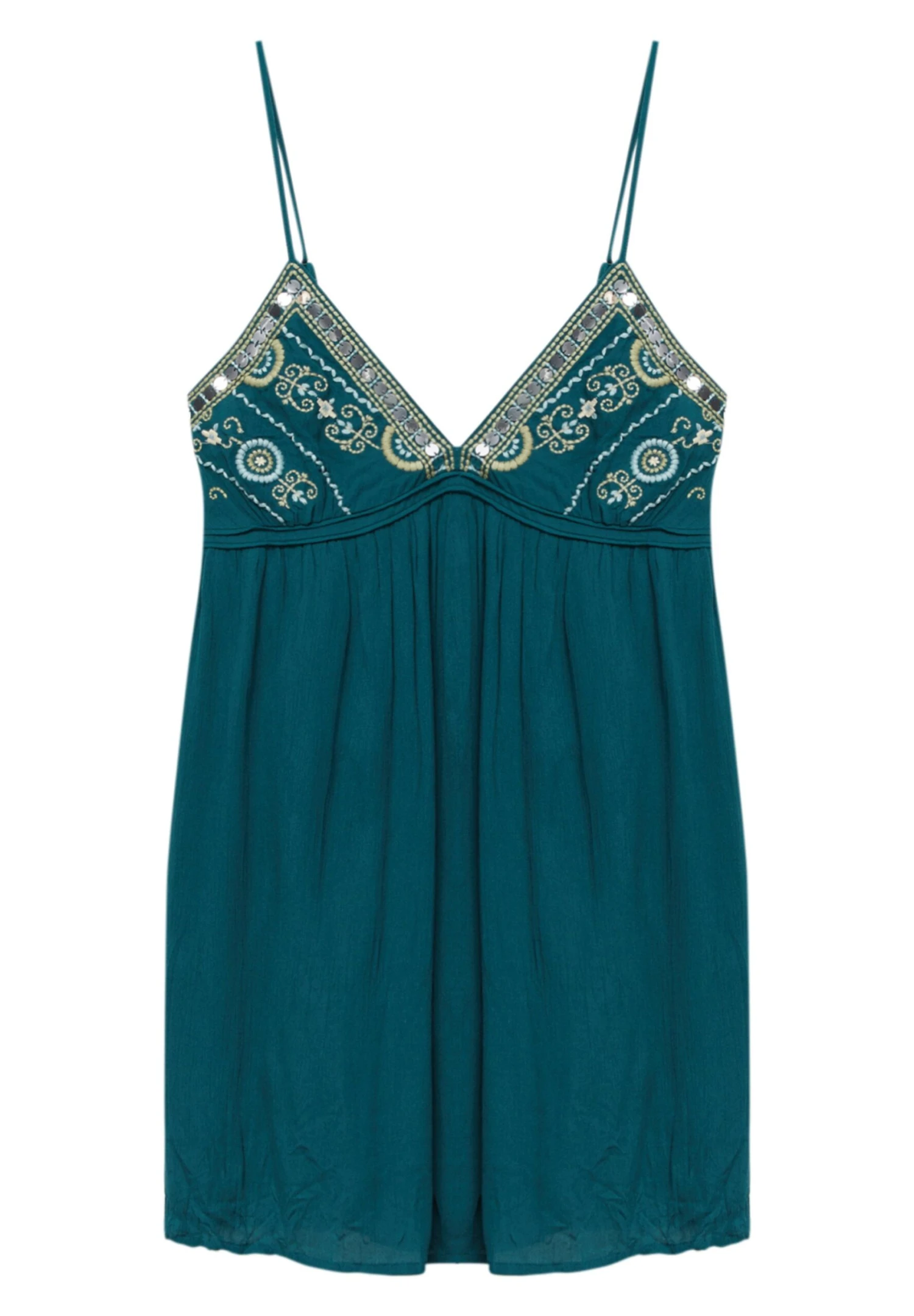 PULL & BEAR Embroidered ShortVestito EstivoGreen Donna Vestiti PUC21C150-M11 7 PULL & BEAR Embroidered ShortVestito EstivoGreen Donna Vestiti PUC21C150-M11 - immagine 5