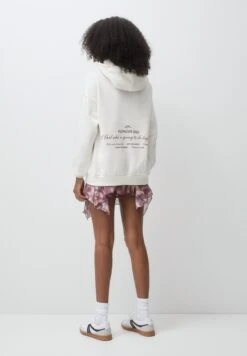PULL & BEAR Slogan Felpa Con CappuccioBeige Donna Felpe PUC21J11C-B11 -Pull & Bear 9283680f21bc47d4b512b476f102709d