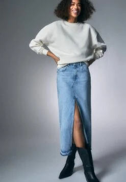 PULL & BEAR Long - Gonna Lunga - Dark Blue -Pull & Bear 940219876ce34eeeb94e577c67e2fd31