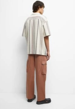 PULL & BEAR Short Sleeve RusticCamiciaBeige Donna Camicie E Bluse PUC22D0JV-B11 -Pull & Bear 95228a2bd60847f78cd98f4a29be24fe