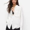 PULL & BEAR Rustic With PocketCamiciaWhite Donna Camicie E Bluse PUC21E10J-A11 -Pull & Bear 958992c09e214b518e7650af3ecfa496