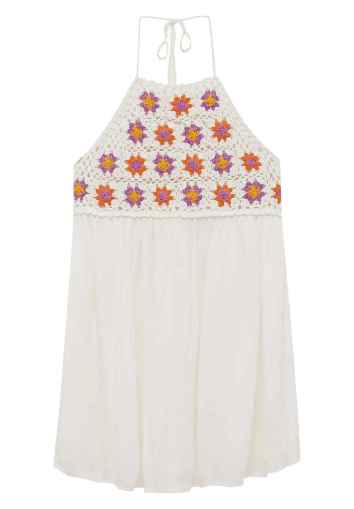 PULL & BEAR Short Halter- Vestito Estivo - Off White 11 PULL & BEAR Short Halter- Vestito Estivo - Off White - immagine 9