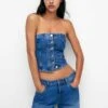 PULL & BEAR Corset - Top - Blue