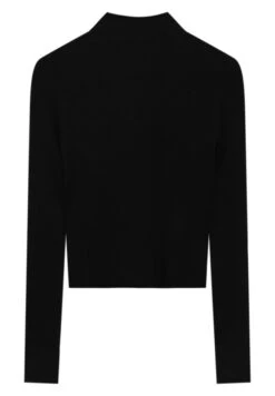 PULL & BEAR Basic Mock NeckWith SlitsMaglietta A Manica LungaBlack Donna T-shirt E Top PUC21I0L1-Q11 -Pull & Bear 97e72d5f9fbc49589ebd44aa2910239d