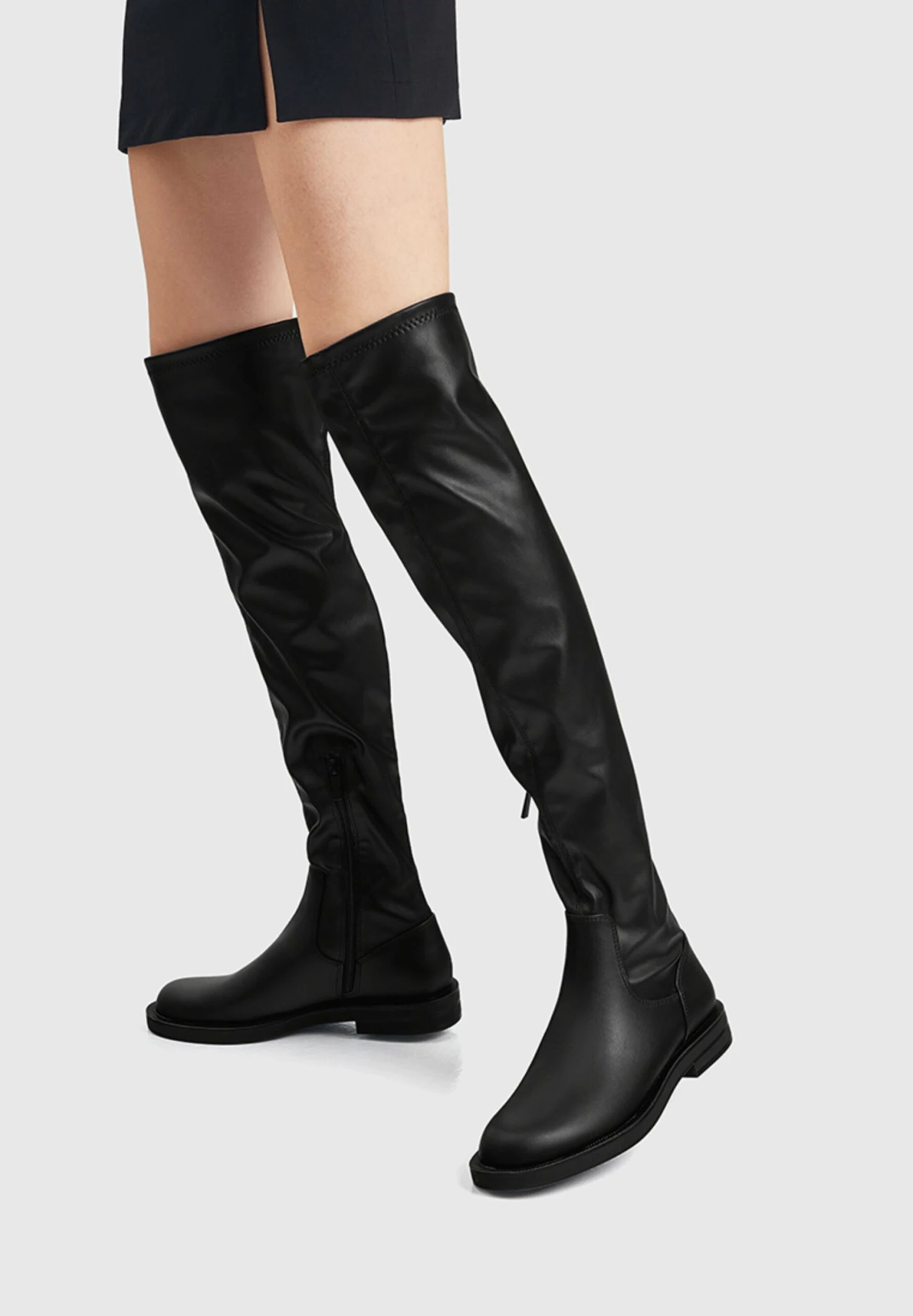 PULL & BEAR StretchyStivali Sopra Il GinocchioBlack Donna Stivali PUC11A0JE-Q11 3 PULL & BEAR StretchyStivali Sopra Il GinocchioBlack Donna Stivali PUC11A0JE-Q11