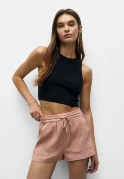 PULL & BEAR Flowing With Pockets - Shorts - Pink -Pull & Bear 9988a3caf3b54af292f8ecbaab30ce91