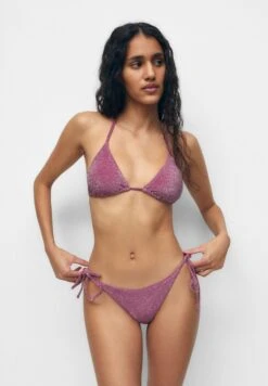 PULL & BEAR ShinyBikini Pezzo SopraLilac Donna Moda Mare PUC81J03E-I11 -Pull & Bear 9a60cabd766146ea9f967fd22718f74b