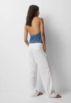 PULL & BEAR Crossover NecklineTopLight Blue Donna T-shirt E Top PUC21E11D-K11 -Pull & Bear 9d073c99721745838161170251e49764