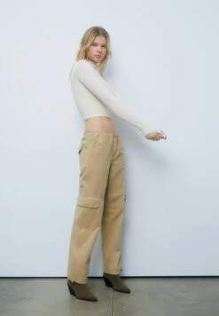 PULL & BEAR Colourful HighMaglioneMottled Beige Donna Maglieria PUC21I0KL-B11 -Pull & Bear 9d2b60c9f4d74929ad5a2aceb7ba6415