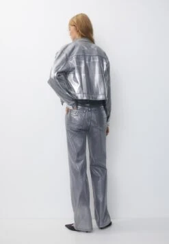 PULL & BEAR Giacca Di JeansSilver Coloured Donna Giacche E Blazer PUC21G0IQ-D11 -Pull & Bear 9d5224fc0c4c4e9189ad694d3a182759