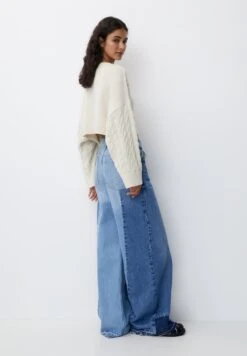 PULL & BEAR Short CableMaglioneBeige Donna Maglieria PUC21I0OS-B11 -Pull & Bear 9db359d46a904372952190b555c60f64