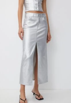 PULL & BEAR Gonna Di JeansSilver Coloured Donna Gonne PUC21B0KJ-D11