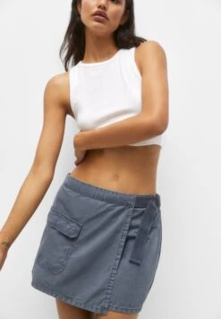 PULL & BEAR Crossover With Pockets- Gonna A Portafoglio - Blue/Grey -Pull & Bear 9f6cf8cdd01e46c0ad42e1fd42f77217