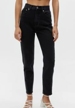 PULL & BEAR Mom Fit - Jeans Tapered Fit - Black