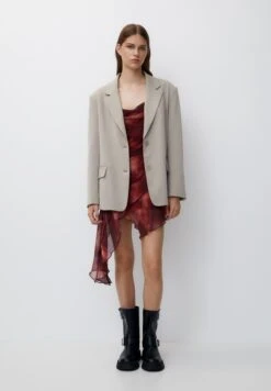 PULL & BEAR Oversize Double-Breasted ButtonedBlazerSand Donna Giacche E Blazer PUC21G0IG-B11 -Pull & Bear a05fa96b7b4b4a5fbc496431df1b10b8