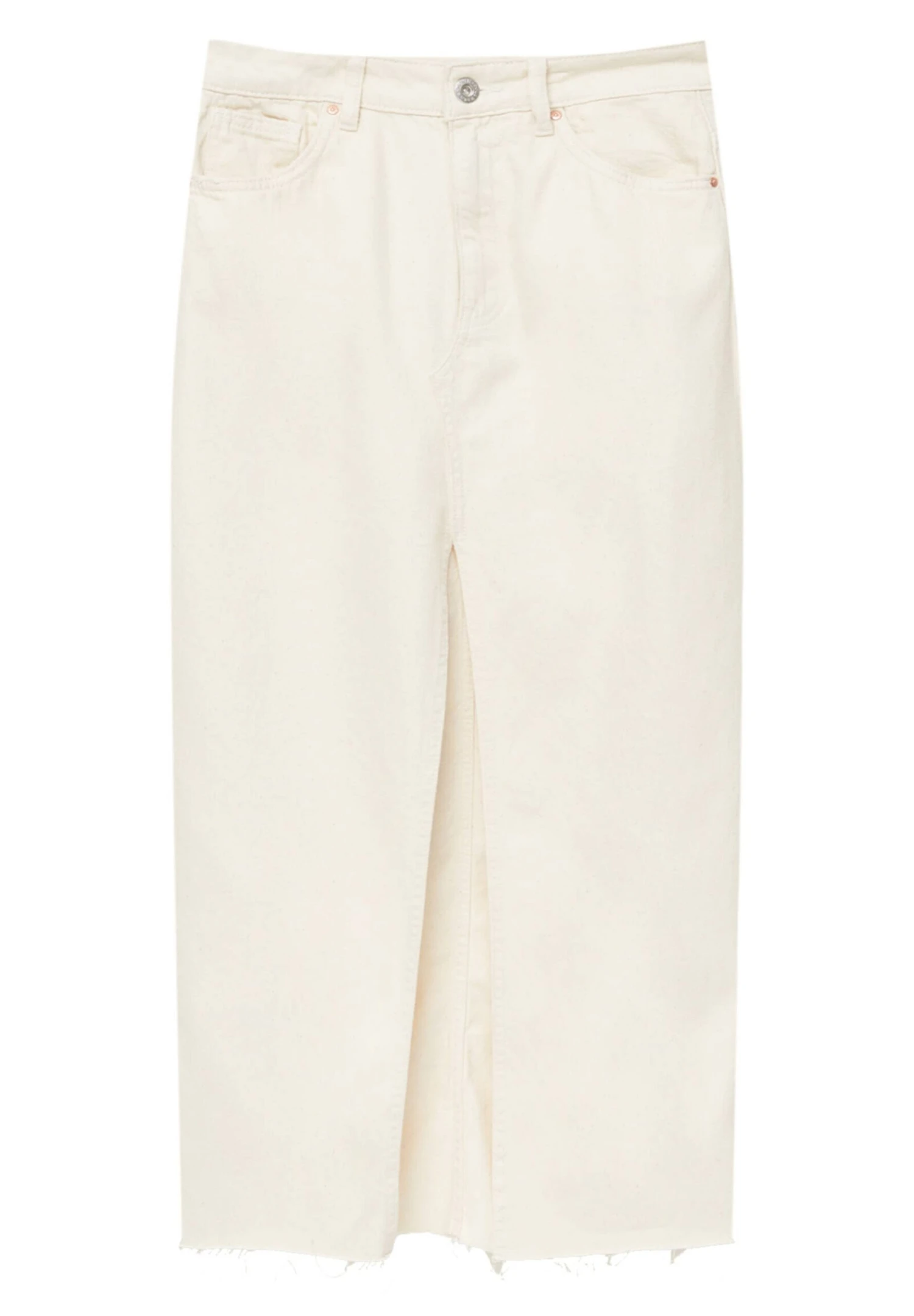 PULL & BEAR Gonna Di Jeans - Beige 8 PULL & BEAR Gonna Di Jeans - Beige - immagine 6